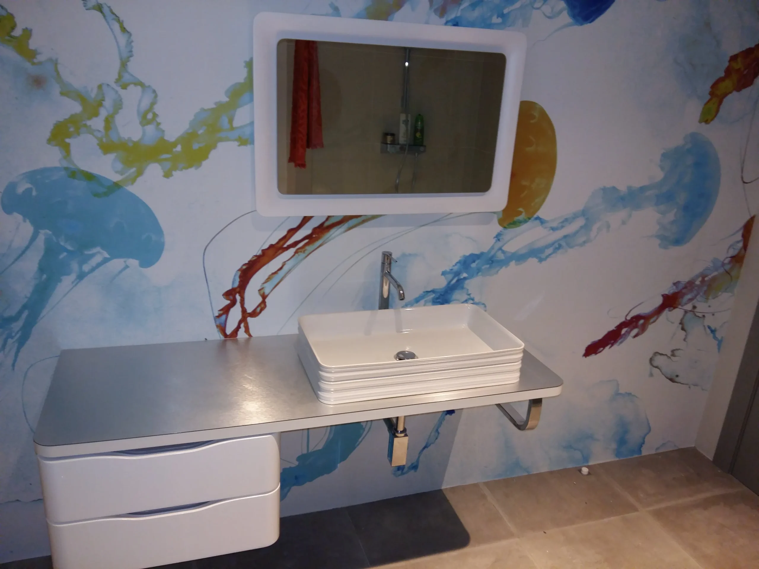 ¿Por qué no en el baño?